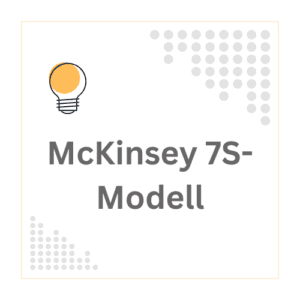 Das 7S-Modell ist ein organisatorisches Analysemodell, das sieben interne Elemente eines Unternehmens identifiziert, die zusammenarbeiten, um die Gesamtstruktur und -leistung zu bestimmen. Die sieben Elemente sind: Strategie, Struktur, Systeme, Fähigkeiten, Stil, Personal und gemeinsame Werte. Durch die Betrachtung und Ausrichtung dieser Elemente kann das Modell Unternehmen helfen, ihre Effektivität zu verbessern und Veränderungen erfolgreich umzusetzen.