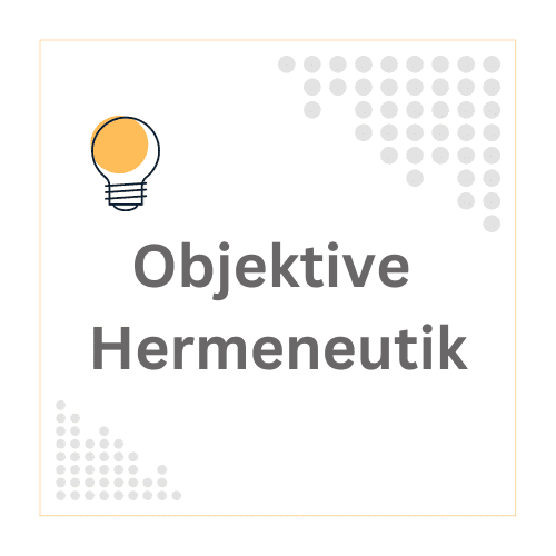 Die Objektive Hermeneutik ist eine sozialwissenschaftliche Methode zur Interpretation von Texten, die darauf abzielt, die latenten Sinnstrukturen innerhalb der Kommunikation zu enthüllen. Sie basiert auf der Annahme, dass Texte und Handlungen objektive Bedeutungen enthalten, die unabhängig von den subjektiven Absichten der Akteure existieren.