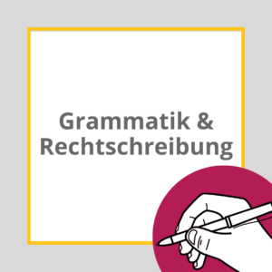 Grammatik vs. Rechtschreibung, wissenschaftliches Schreiben