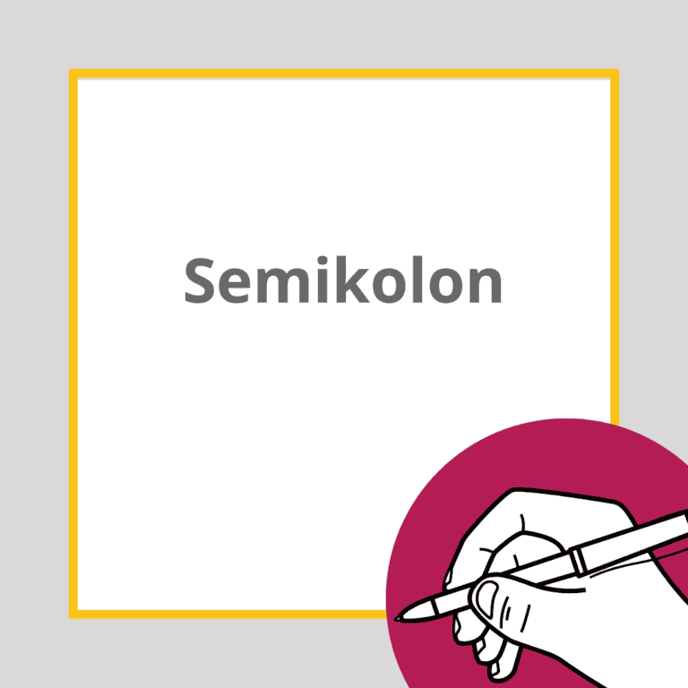 Semikolon Bedeutung