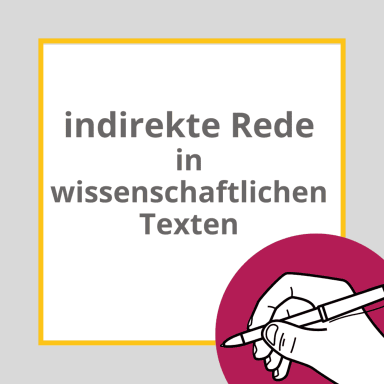 indirekte Rede in wissenschaftlichen Texten
